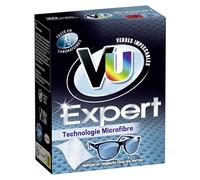 VU Expert - Nettoyant Optique - Lingettes Nettoyantes Lunettes Microfibre -20 Lingettes (Lot de 6)