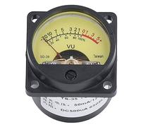 VU Meter Haute Qualité Vibration Preuve Volume Niveau Mètre avec Rétro-Éclairage, Convient pour Enregistrement Studio Maison Haut-Parleur 50mA 12V