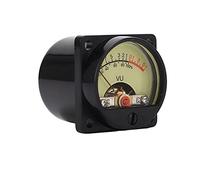 VU-mètre à cadran jaune, panneau d'amplificateur rétroéclairé par LED blanche, connecteur de VU-mètre
