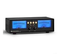 VU mètre analogique professionnel et commutateur audio 4 canaux, panneau DB pour indicateur de niveau sonore avec télécommande pour la surveillance du mixage (rétroéclairage bleu)