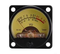 VU mètre analogique rétroéclairé de 35 mm avec jauge de panneau stéréo et carte pilote, indicateur de niveau de signal audio pour affichage de la puissance sonore dans la configuration des