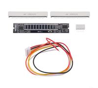 VU mètre audio à vitesse réglable 12 bits double canal avec indicateurs LED, avec entrée audio isolée et résistances de limitation de courant, modèle 712 V (pièces)