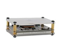 VU mètre HD True Color de 6,1 cm avec affichage du rythme et 10 modes - Niveau audio alimenté par USB pour analyse du spectre, sensibilité 42 dB, 48 x 72 x 20 mm