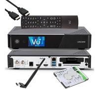 Vu+ Uno Se 4K 1x DVB-S2 Fbc Double Tuner Linux Récepteur UHD 150 Mbit WLAN 1TB
