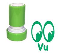 Vu - Yeux Tampon Encreur Enseignant - Vert 22mm, Re-éncrable^