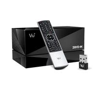 VU+ Zero 4K Combo BT Récepteur câble et antenne Ultimate Kit complet UHD 2160p avec kit PVR avec disque dur 4 To - Tuner hybride DVB-C/T2, HDR10, HLG, fente CI+, Linux Enigma2, BT-FB