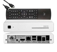 ►VU+ Zero WE HW Version 2 - 1x DVB-S2 FULL-HD Sat Tuner E2 Linux Récepteur Blanc