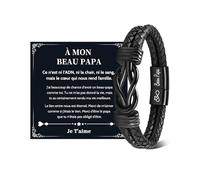 VU100 Cadeau Beau Papa Cadeau Fête des Pères Original Bracelet Beau Papa Père Anniversaire Noël pour Homme
