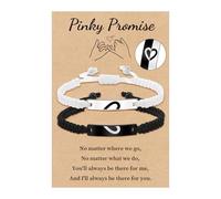 VU100 Cadeau pour Couple Bracelet Couple Amoureux Couple Bracelet pour Homme Femme Cadeau de Saint-Valentin pour Lui et Elle Cadeau Anniversaire pour Petite Amie Petit Ami Mari Epouse Famille Amis