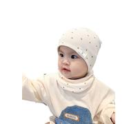 VUCDXOP Lot de 2 bonnets en coton doux pour bébé et fille - Pour l'automne et l'hiver - Pour l'hiver et l'hiver