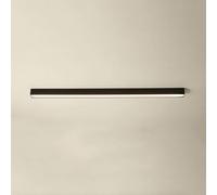 VUCICA Plafonnier noir for couloir, 1 lumière linéaire blanche intégrée, barre lumineuse de plafond à LED, long plafonnier encastré for bureau, maison, salon, salle à manger, chambre à coucher, îlot d