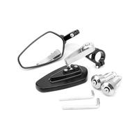 Vue arrière de moto en alliage d'aluminium - Grand angle - Côté
