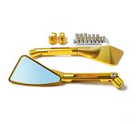 Vue arrière latérale 2 Pièces/Ensemble Rétroviseurs Moto Universels pour Suzuki GS500 GS 500 1989-2008 1990 1991 1992 1993 1994 1995 1996(Gold)