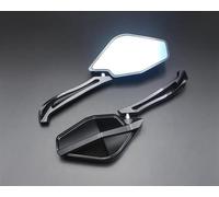 Vue arrière latérale Boîtier De Rétroviseur Moto pour Ducati Multistrada 1200S 1200 pour Rétroviseurs Latéraux Enduro Guidon(Nero)