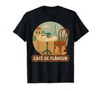 Vue Café Flâneur à Paris T-Shirt