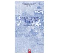 Vue claire et lointaine de montagnes et de rivières