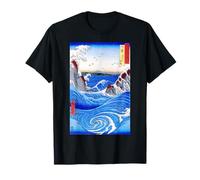 Vue de jacuzzis Art Japonais par Utagawa Hiroshige T-Shirt