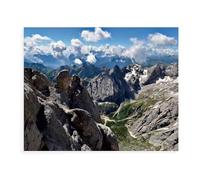 Vue Depuis Le Marmolada vers Le sud，Jigsaw Puzzles Puzzle, 1000 Pièces en Bois Adultes Puzzles, Enfants Cerveau IQ Développement Cadeau（75x50cm）-AX4