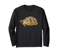 Vue Latérale d'une Jeune Tortue Sauvage Dessin Animé Découpe Manche Longue