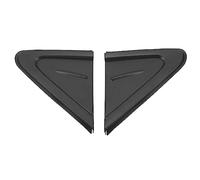 Vue latérale Triangle Triangle Trimle gauche du rétroviseur droit Panneau Applique du drapeau pour 2019 2021 Paire de plastique noir premium