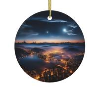 Vue Nocturne des Villes Décoration Décoration