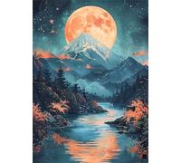 Vue Nocturne sur la Montagne Puzzle pour Adultes 700 pièces, Puzzles Classiques, Détente & Relaxation, Famille Jeu Puzzles, Puzzle de Décoration