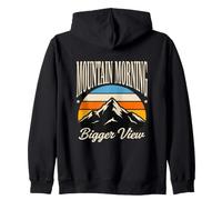 Vue Plus Grande du Matin sur la Montagne Sweat à Capuche