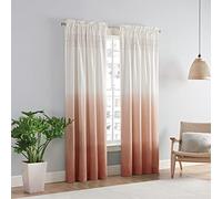 VUE SIGNATURE Arashi 52" x 84" Rod Pocket Panneau de privée, fenêtre de Traitement, Chambre de séjour, Melon