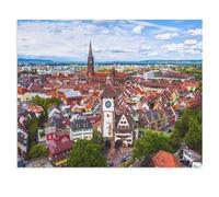 Vue sur Freiburg im Breisgau, Allemagne，1000 Pièces Puzzle pour Adultes Enfants Adolescents, Intelligence Soulagement du Stress Divertissement Bois Jouets Bricolage Anniversaire（75x50cm）-V59