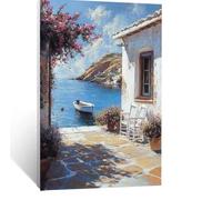 Vue sur la mer Peinture Numero Adulte Paysage Kit Peinture par Numero Adulte 40 x 30 CM, Activité Manuelle Enfant Canvas Painting, Paint by Numbers avec Acrylic Paint et pinceaux, Cadeau Femme LSJ0827