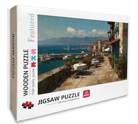 Vue sur La Mer Puzzle Bois, CôTier Puzzle 2000 pièces Adultes avec Boîte 99x70cm, Activités de Loisirs en Famille, Jeux de Puzzle de Haute Qualité, Convient à la Plupart des Gens, Cadeaux, 1-1585