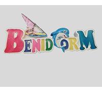 Vue sur la Plage de Benidorm Espagne 3D Aimant de réfrigérateur Autocollant magnétique polyrésine Cadeau Souvenir Touristique