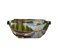 Vue sur la Seine Sacs Banane Polyvalents, Sac Banane Sportif et Unisexe - Un Choix Parfait pour Un Usage Quotidien et en Voyage