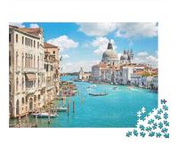 Vue sur Le Canal de Venise 1000 Pièce Carton Extra Épais Puzzle Premium Amants De Famille Formation De Concentration Joyeux Cadeau Le 52x38cm/1000pcs