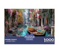 Vue sur Le Canal de Venise Puzzles De 1000 Pièces pour Toute La Famille Paysage Classiques Jeu D' Impossible, Le Cadeau Parfait 38x26cm/1000pcs