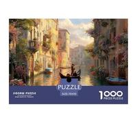 Vue sur Le Canal de Venise Puzzles De 1000 Pièces pour Toute La Famille Paysage Classiques Jeu ÉduChatif Défi Jouet, Idée Cadeau 70x50cm/1000pcs