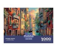 Vue sur Le Canal de Venise Puzzles De 1000 Pièces pour Toute La Famille Paysage Classiques Jeu ÉduChatif Défi Jouet, Idée Cadeau 52x38cm/1000pcs
