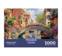 Vue sur Le Canal de Venise Puzzles De 1000 Pieces pour Toute La Famille Paysage Classiques pour Jeux Et Activités Familiales Stimulantes, Le Cadeau Parfait 70x50cm/1000pcs