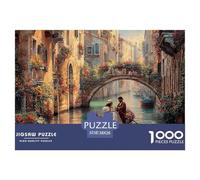 Vue sur Le Canal de Venise Puzzles De 1000 Pieces pour Toute La Famille Paysage Classiques pour Jeux Et Activités Familiales Stimulantes, Idée Cadeau 38x26cm/1000pcs