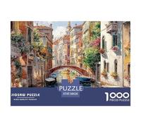 Vue sur Le Canal de Venise Puzzles De 1000 Pieces pour Toute La Famille Paysage Classiques pour Jeux Et Activités Familiales Stimulantes, Jeu Familial 38x26cm/1000pcs
