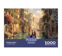 Vue sur Le Canal de Venise Puzzles De 1000 Pieces pour Toute La Famille Paysage Classiques pour Jeux Et Activités Familiales Stimulantes, Jeu Familial 70x50cm/1000pcs