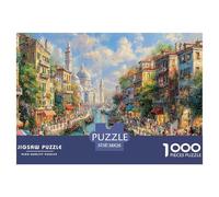 Vue sur Le Canal de Venise Puzzles De 1000 Pièces pour Toute La Famille Paysage Classiques pour Jeux Et Activités Familiales Stimulantes, Le Cadeau Parfait 38x26cm/1000pcs