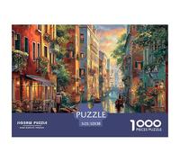 Vue sur Le Canal de Venise Puzzles De 1000 Pièces pour Toute La Famille Paysage Classiques pour Jeux Et Activités Familiales Stimulantes, Le Cadeau Parfait 52x38cm/1000pcs
