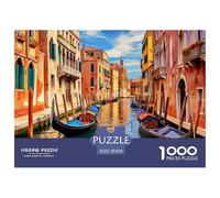 Vue sur Le Canal de Venise1000 Piece Jigsaw Puzzle for Adults and Kids Educhational Games Challenging for Home Decoration Great Gift Idea70x50cm/1000pcs