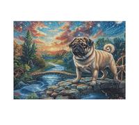 Vue sur Le lac au Coucher du Soleil Puzzle 300 Pièces pour Adultes Educa Vision Décoratif Qualité Supérieure Décoration Salon Challenge Créatif Cadeau Original 300 PCS