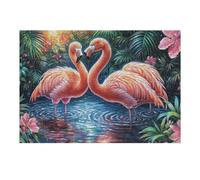 Vue sur Le lac de Flamant Rose Puzzles 300 Pièces pour Adultes Educa Jeu De Réflexion Créatif Qualité Supérieure Détente Décoration Murale Assemblage 300 PCS