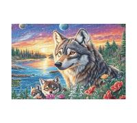 Vue sur Le lac de Loup Puzzle 1000 Pièces pour Adultes Educa Qualité Supérieure Premium 3D Décoration Intérieure Cadeau Unique Famille 1000 PCS