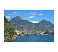 Vue sur Riva Del Garda，1000 Pièces Puzzle pour Adultes Enfants Adolescents, Intelligence Soulagement du Stress Divertissement Bois Jouets Bricolage Anniversaire（75x50cm）-AI94