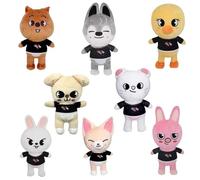 Vuecer Peluche Jouets en Peluche Stray Kids: Ensemble de Peluches - Déco Cadeau pour Fans pour Noël et Les Anniversaires d'enfants - 8pcs (8 Pcs)