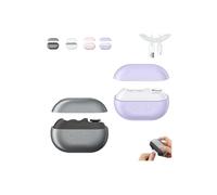 Vueeze Easyclip Smart Nail Clipper, 3-in-1 Multi-Functional Electric Clipper, 2 Speeds, LED Light, Scraps Storage, Polishing Tool for Seniors and Adults(Black+Purple)